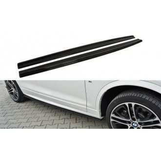 Maxton Design ABS Seitenschweller für BMW X4 F26 M-Paket schwarz hochglanz