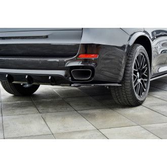 Maxton Design ABS Diffusor Seiten Eerwiterungen Flaps für BMW X5 F15 schwarz hochglanz