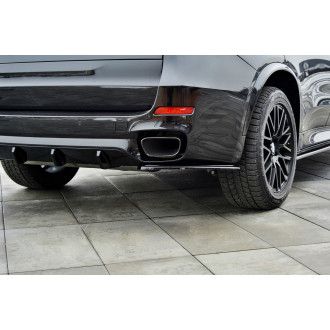 Maxton Design ABS Diffusor Seiten Eerwiterungen Flaps für BMW X5 F15 schwarz hochglanz