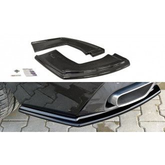 Maxton Design ABS Diffusor Seiten Eerwiterungen Flaps für BMW X6 F16 M-Paket schwarz hochglanz
