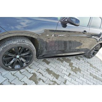 Maxton Design ABS Seitenschweller für BMW X6 F16 M-Paket schwarz hochglanz