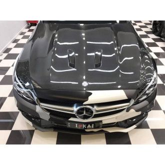 Boca Carbon hood for Mercedes C63S W205 Black Series Style