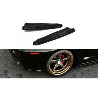 Maxton Design ABS Diffusor Seiten Eerwiterungen Flaps für Chevrolet Camaro EU Version Vorfacelift schwarz hochglanz