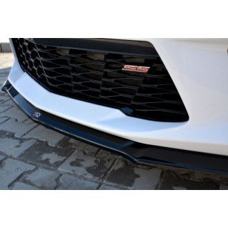 Maxton Design ABS Frontlippe V.2 für Chevrolet Camaro MK6 Coupe schwarz hochglanz