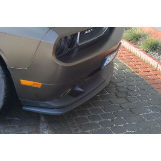 Maxton Design ABS Frontlippe für Dodge Challenger MK3 Coupe schwarz hochglanz
