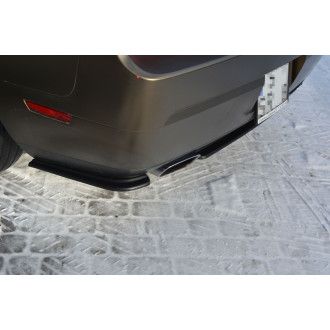 Maxton Design ABS Diffusor Seiten Eerwiterungen Flaps für Dodge Challenger MK3 Coupe schwarz hochglanz