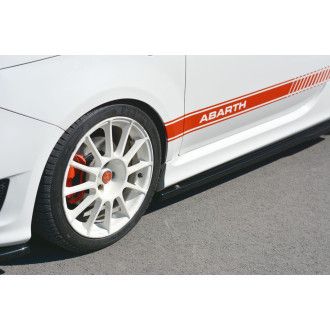 Maxton Design ABS Seitenschweller für Fiat 500 Abarth MK1 schwarz hochglanz