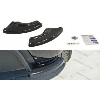 Maxton Design ABS Diffusor Seiten Eerwiterungen Flaps für Fiat Grande Punto Punto Evo Abarth schwarz hochglanz