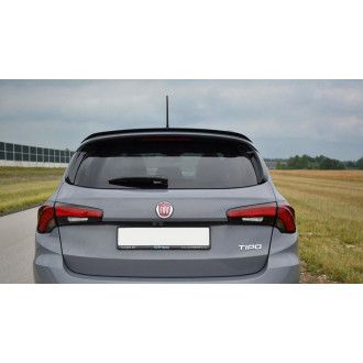 Maxton Design ABS Spoiler Aufsatz für Fiat Tipo schwarz hochglanz