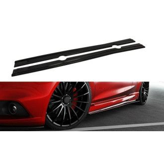 Maxton Design ABS Seitenschweller für Ford Fiesta Mk7 ST schwarz hochglanz