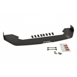 Maxton Design ABS Frontlippe mit Wings für Ford Fiesta Mk7 ST Facelift schwarz matt