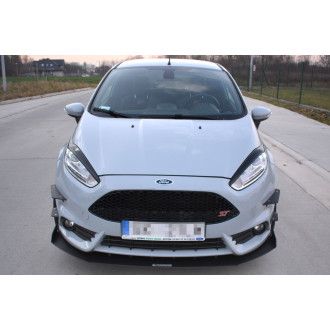 Maxton Design ABS Frontlippe für Ford Fiesta Mk7 ST Facelift schwarz matt