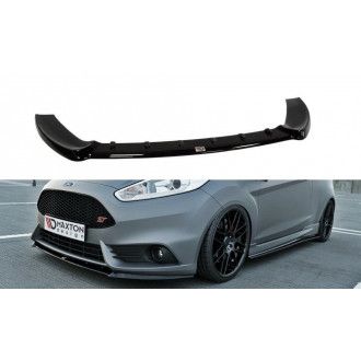 Maxton Design ABS Frontlippe für Ford Fiesta Mk7 ST Facelift 2013-2016 schwarz hochglanz