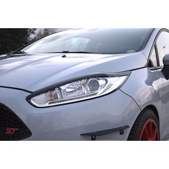 Maxton Design ABS Scheinwerferblenden für Ford Fiesta Mk7 ST Facelift schwarz hochglanz