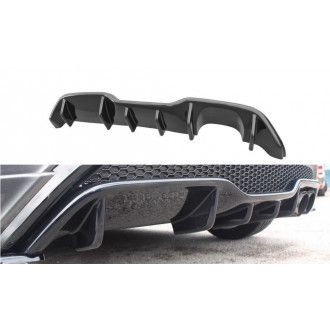Maxton Design ABS Diffusor für Ford Fiesta Mk7 ST Facelift schwarz hochglanz