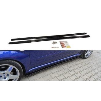 Maxton Design ABS Seitenschweller für Ford Focus MK1 ST|RS schwarz hochglanz