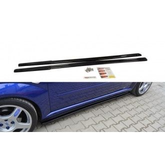 Maxton Design ABS Seitenschweller für Ford Focus MK1 ST|RS schwarz hochglanz