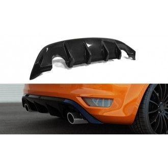 Maxton Design ABS Diffusor für Ford Focus Mk2 ST|RS Facelift schwarz hochglanz