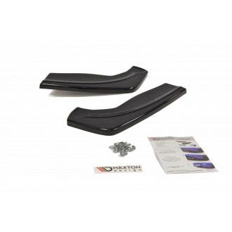 Maxton Design ABS Diffusor Seiten Eerwiterungen Flaps für Ford Focus Mk2 ST|RS Facelift schwarz hochglanz