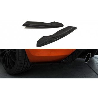 Maxton Design ABS Diffusor Seiten Eerwiterungen Flaps für Ford Focus Mk2 ST|RS Facelift schwarz hochglanz