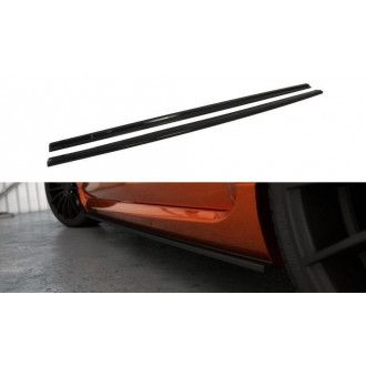 Maxton Design ABS Seitenschweller für Ford Focus Mk2 ST|RS Facelift schwarz hochglanz