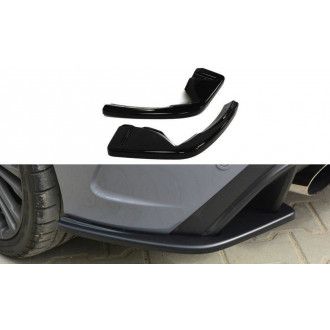 Maxton Design ABS Diffusor Seiten Eerwiterungen Flaps für Ford Focus MK3 ST|RS schwarz hochglanz