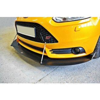 Maxton Design ABS Frontlippe für Ford Focus MK3 ST|RS Vorfacelift schwarz matt
