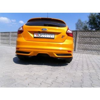Maxton Design ABS Diffusor Seiten Eerwiterungen Flaps für Ford Focus MK3 ST|RS Vorfacelift schwarz hochglanz