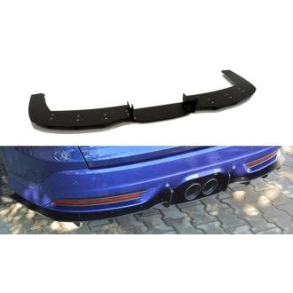 Maxton Design ABS Diffusor Heckschürzen Ansatz für Ford Focus MK3 ST|RS schwarz matt
