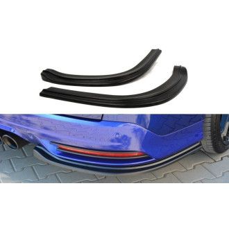 Maxton Design ABS Diffusor Seiten Eerwiterungen Flaps für Ford Focus MK3 ST|RS schwarz hochglanz