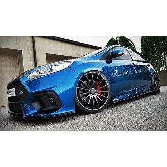 Maxton Design ABS Seitenschweller für Ford Focus MK3 ST|RS Facelift schwarz hochglanz