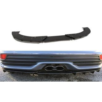 Maxton Design ABS Diffusor Heckschürzen Ansatz für Ford Focus MK3 ST|RS Facelift schwarz matt