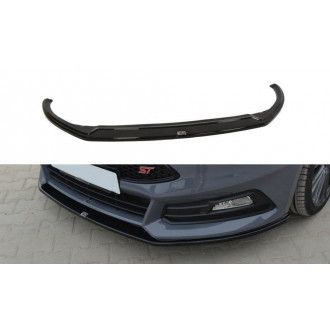 Maxton Design ABS Frontlippe V.2 für Ford Focus MK3 ST|RS Facelift schwarz hochglanz