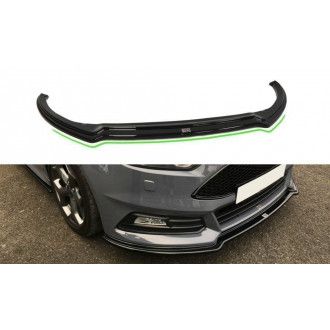 Maxton Design ABS Frontlippe V.3 für Ford Focus MK3 ST|RS Facelift schwarz hochglanz