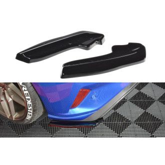 Maxton Design ABS Diffusor Seiten Eerwiterungen Flaps für Ford Focus MK4 ST|RS schwarz hochglanz