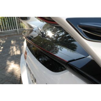 Maxton Design ABS Spoiler Aufsatz für Honda Civic Mk10 Type GP|Type-SR schwarz hochglanz