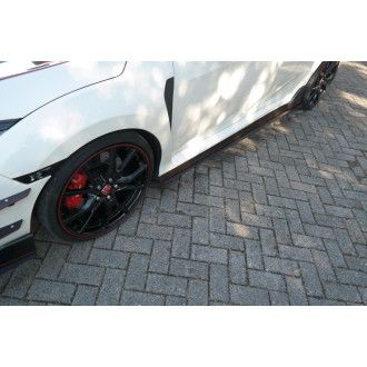 Maxton Design ABS Seitenschweller für Honda Civic Mk10 Type GP|Type-SR schwarz matt