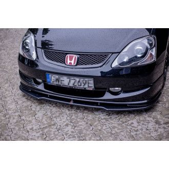 Maxton Design ABS Frontlippe V.1 für Honda Civic Mk7 Type GP|Type-SR Facelift schwarz hochglanz