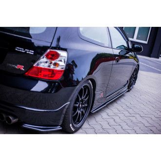 Maxton Design ABS Seitenschweller für Honda Civic Mk7 Type GP|Type-SR Facelift schwarz hochglanz
