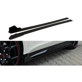 Maxton Design ABS Seitenschweller für Honda Civic Mk9 Type GP|Type-SR schwarz matt