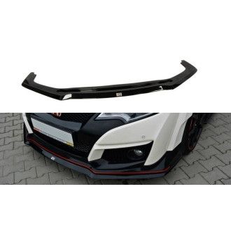 Maxton Design ABS Frontlippe V.2 für Honda Civic Mk9 Type GP|Type-SR schwarz hochglanz