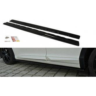 Maxton Design ABS Seitenschweller für Honda Civic Mk9 Type GP|Type-SR Facelift schwarz hochglanz