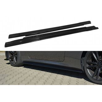 Maxton Design ABS Seitenschweller für Hyundai Genesis Coupe schwarz hochglanz