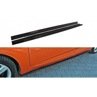 Maxton Design ABS Seitenschweller für Hyundai Veloster schwarz hochglanz