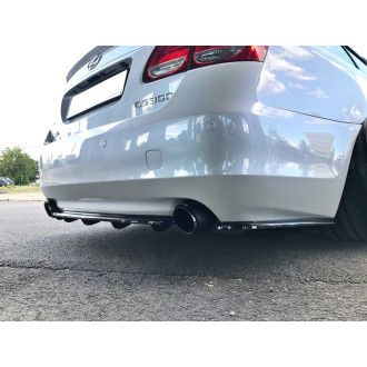 Maxton Design ABS Diffusor für Lexus GS MK3 Facelift schwarz hochglanz