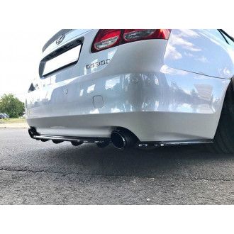 Maxton Design ABS Diffusor für Lexus GS MK3 Facelift schwarz hochglanz