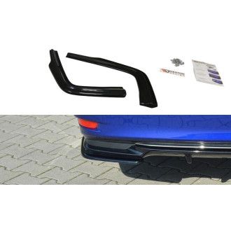 Maxton Design ABS Diffusor Seiten Eerwiterungen Flaps für Lexus GS MK4 Facelift schwarz hochglanz
