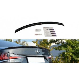 Maxton Design ABS Spoiler Aufsatz für Lexus GS MK4 Facelift schwarz hochglanz