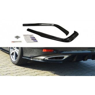 Maxton Design ABS Diffusor Seiten Eerwiterungen Flaps für Lexus GS MK4 Facelift schwarz hochglanz