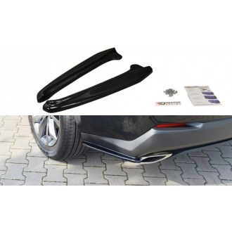 Maxton Design ABS Diffusor Seiten Eerwiterungen Flaps für Lexus NX MK1 schwarz hochglanz